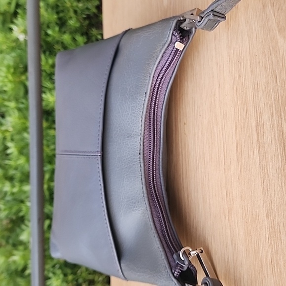 Vintage Coletta Mini Gray Genuine Leather Shoulder Bag - Picture 8 of 13